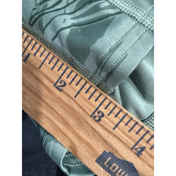 Gymshark Women's Scrunch Shorts XSmall Green‎ Abstract Pattern - Image 6