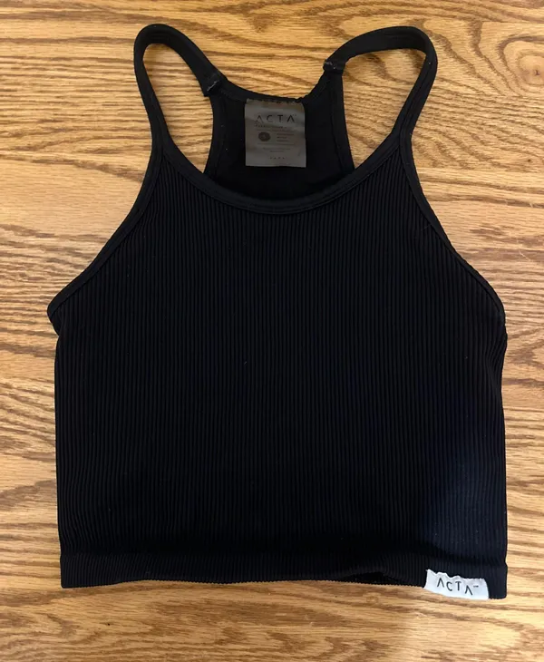 Acta Wear Black Sports Top - Image 2
