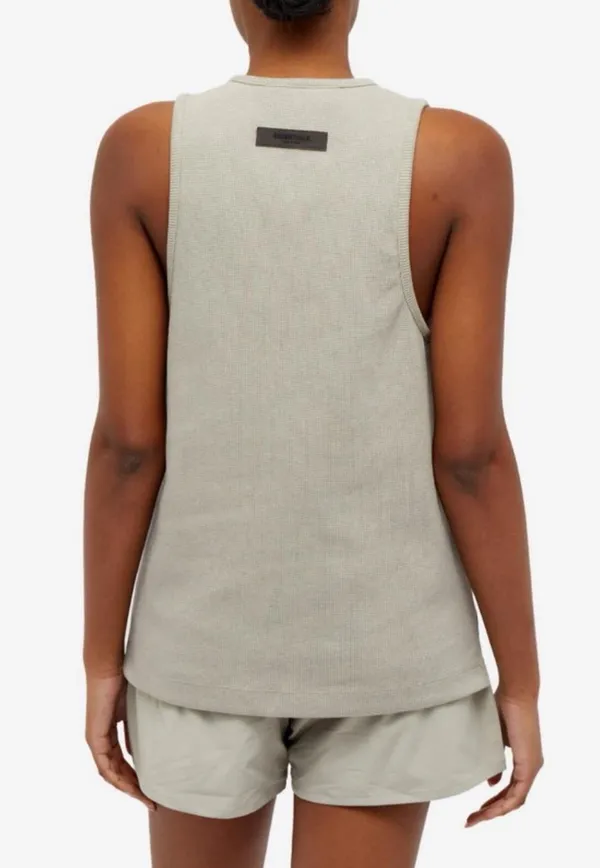FEAR OF GOD ESSENTIALS Seal Knit Tank Top in Olive Med NWT - Image 2