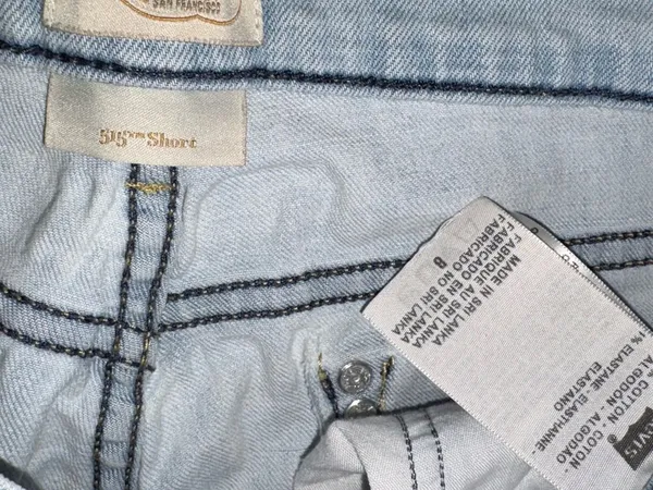 Levi's Light Blue Denim Jean Shorts - Image 2