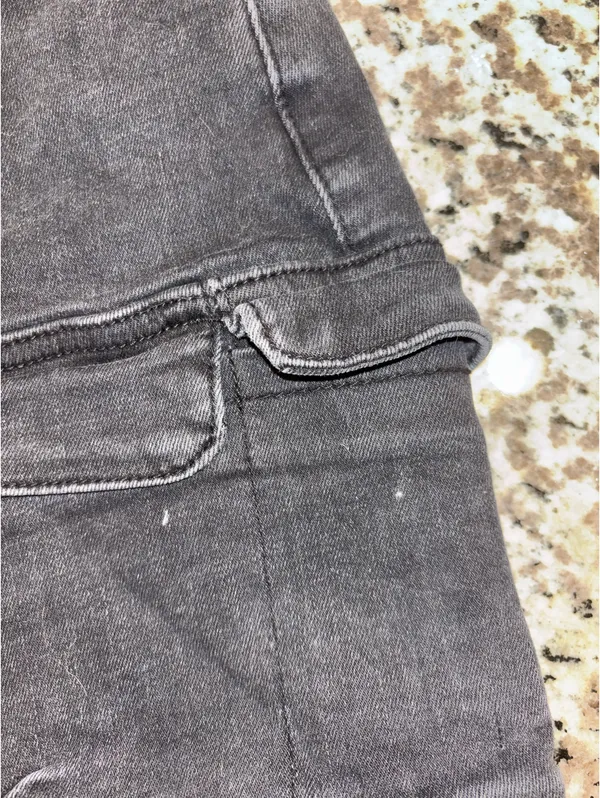 Black cargo jean skirt Size M - Image 2