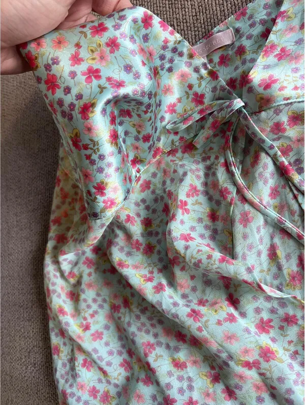 Vintage Victoria’s Secret Silk Wrap Top - Image 3