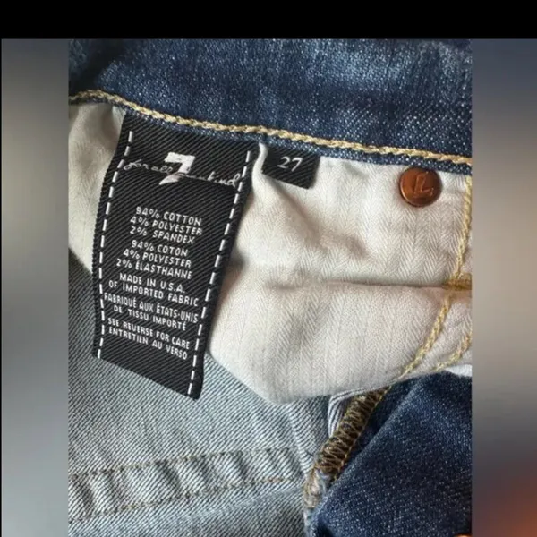 7 For All Mankind Skinny Jeans size 27‎ - Image 3