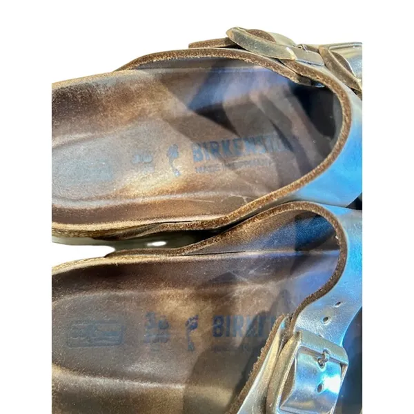 Birkenstock Arizona Chunky Platform Sandals Metallic Silver 36 EU / 5-5.5 US - Image 6