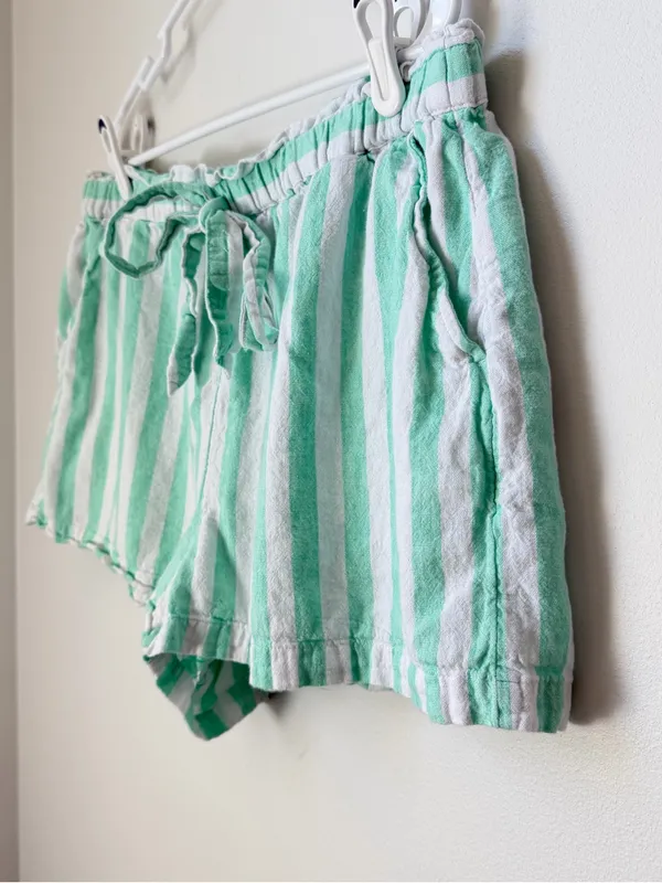 Stoney Clover x Target Mint‎ Green Striped Linen Blend Shorts Womens XL Coastal - Image 2