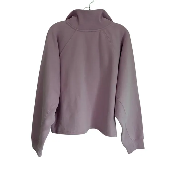 Express Womens Lavender Purple Fleece Quarter Zip Pullover Sweatshirt XL NWT - Image 5