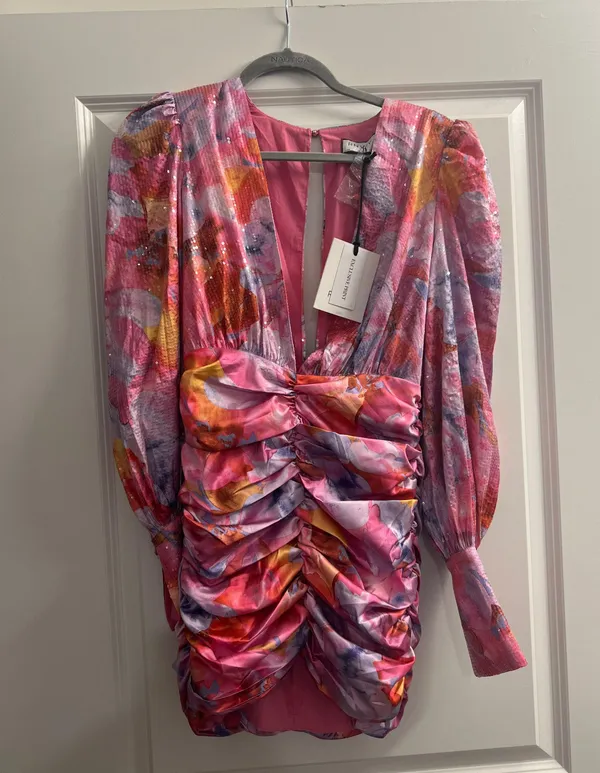 Runaway The Label Pink Floral Dress - Image 2