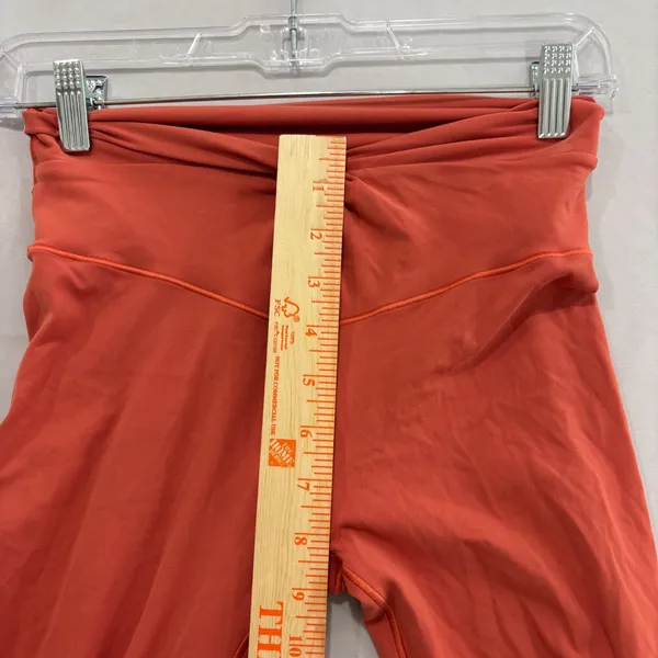OFFLINE by Aerie RealMe Xtra Flare Leggings Coral Orange Crossover Twist M Short - Image 10