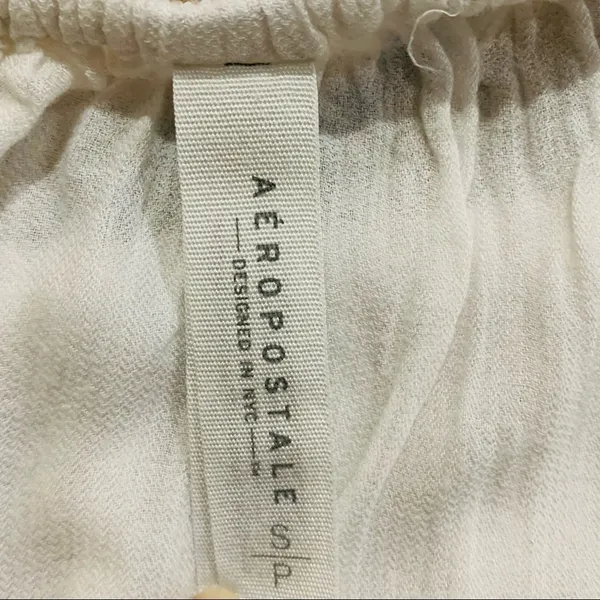 Aeropostal Women Embroidery Sleeveless White Summer Top Size Small‎ - Image 6