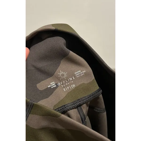 Aerie Camo Print Goals Mesh Bike Shorts - Image 3