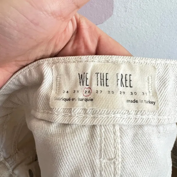 We The Free Denim‎ Mini Skirt Free People Women's Size 26 Distressed - Image 3