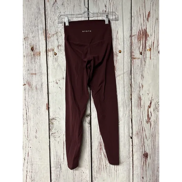 NVGTN High Rise Leggings - Burgundy / Size Small - Image 2