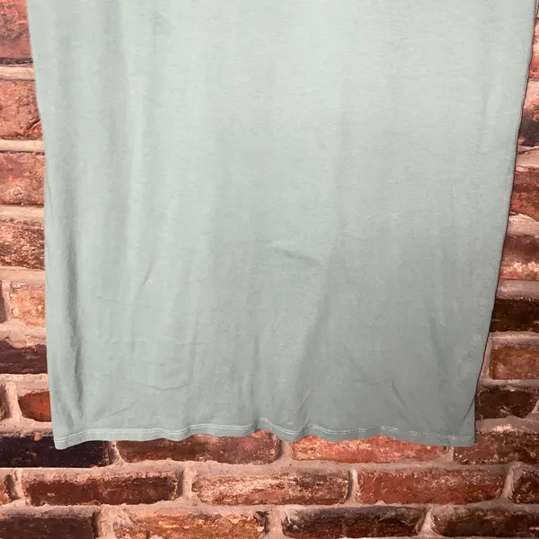 J. Crew Sage Green Short Sleeve Cotton Lightweight T-Shirt Mini Dress Size Small - Image 5
