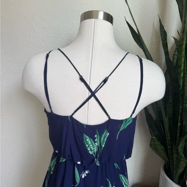 Vintage Urban Outfitters Lily of the Valley Maxi Dress Size 4 Floral Boho Style‎ - Image 8