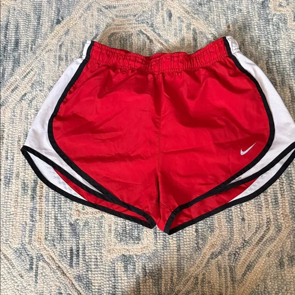 Nike Womens Tempo Running Shorts Red | White | Black Size Small - Image 2