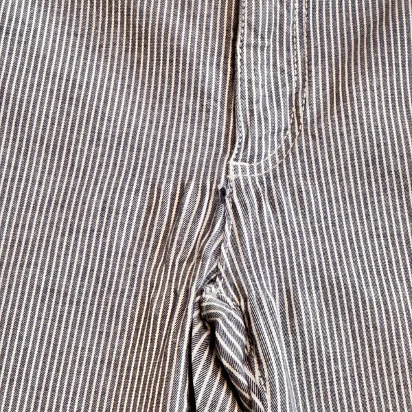 Free People Striped‎ High Waist Pants Size 25 Waist Belle Skinny Trouser Blue - Image 10