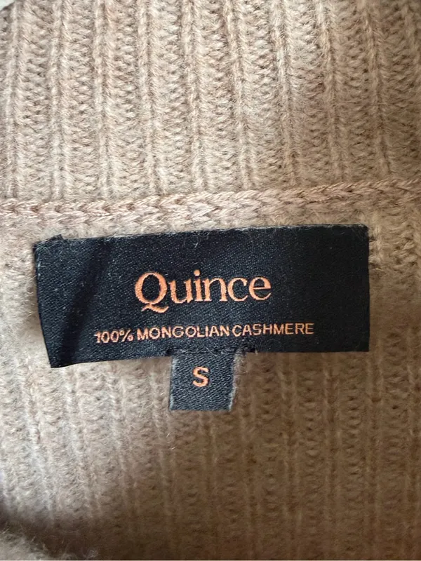 Quince Mongolian Spring Cashmere Fisherman Turtleneck Sweater - Image 5