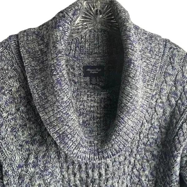 American Eagle Women's Cowl Neck Chunky Knit‎ Sweater Size L Multicolor - Image 9
