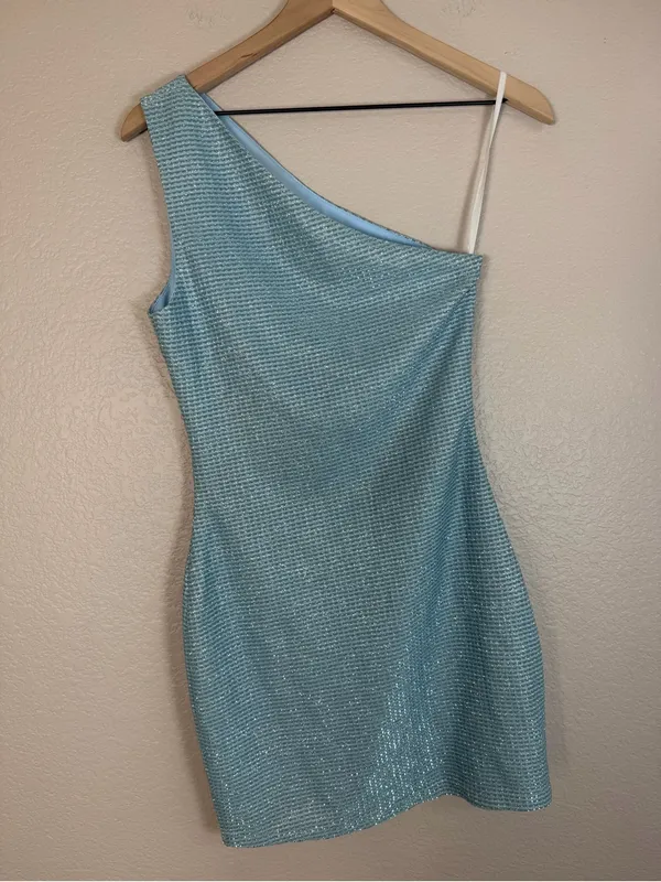 Superdown x Revolve Tiffany Mini Dress in Blue Sequin size Small $70 - Image 9