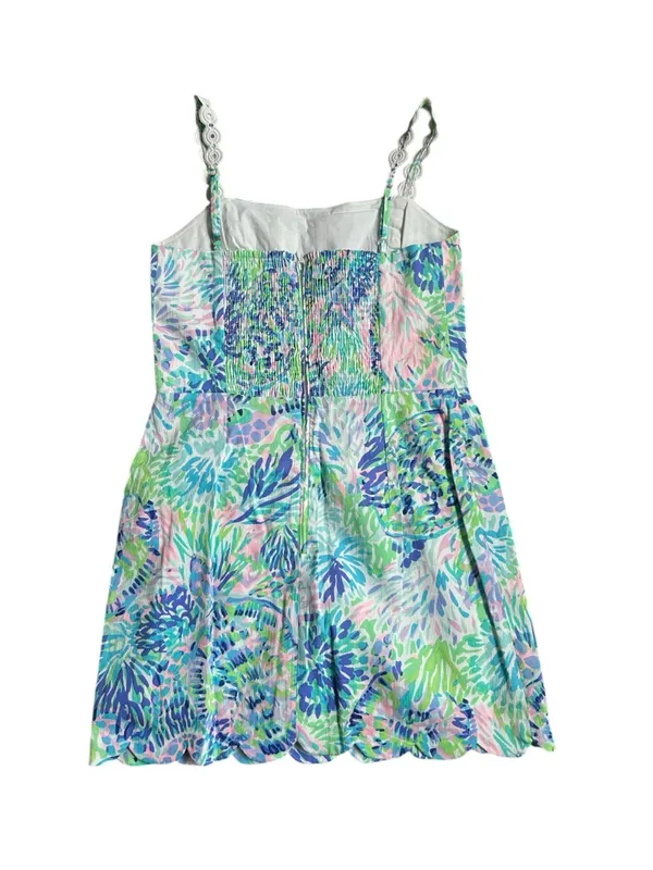 Lilly Pulitzer Jesse Romper Shell of a Party Floral Scallop-Trim Short Size 6 - Image 6