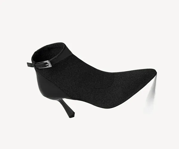 Cosy island Serene Stiletto Pointed Toe Ankle Boot Black Size 6 - Image 3