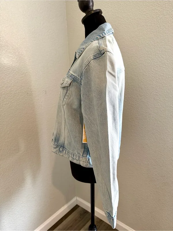 Michael Kors Light Wash Denim Jean Jacket - Image 4