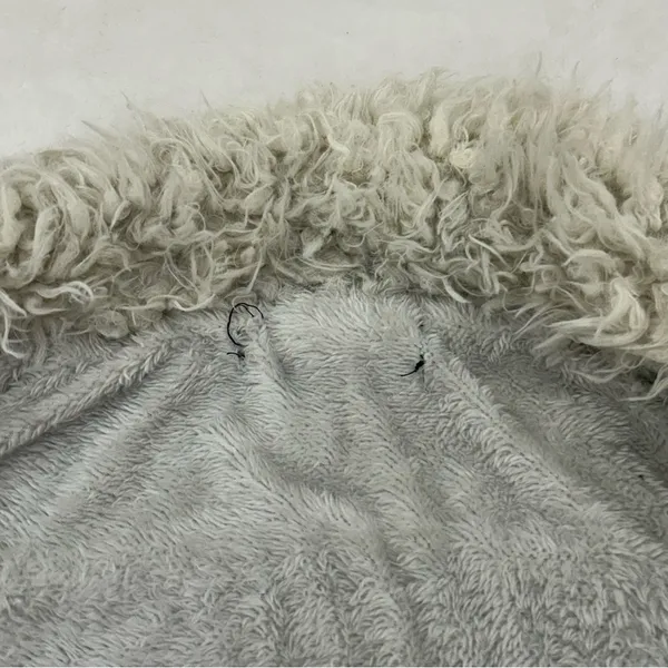 Black Comfy Winter Mid Length Thick Warm Faux Fur Lined Jacket Coat Women’s S - Image 7