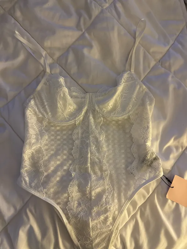 SHEIN lace bodysuit White Size XS - Image 3