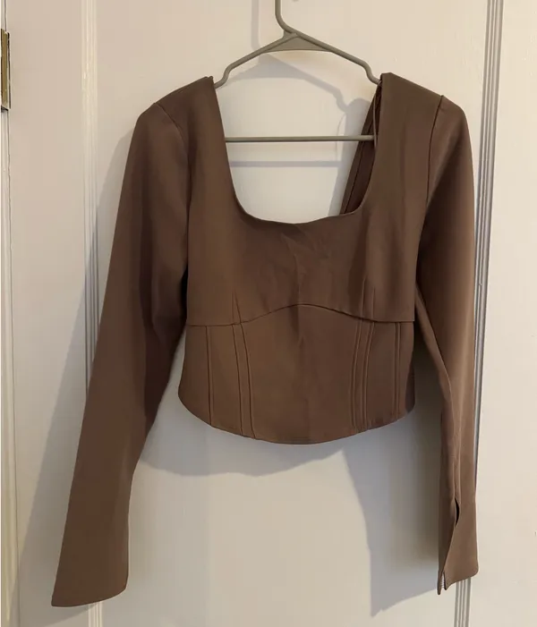 Abercrombie Corset Top Long Sleeve - Image 3