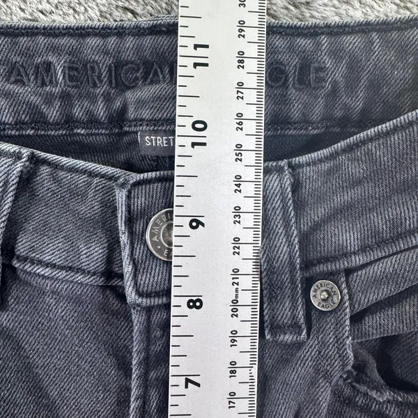 American Eagle Denim Jeans Stretch Distressed Jeans Women's 0 Black - Image 7