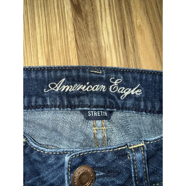 American Eagle Y2K‎ Women's Sz 6 Straight Leg Stretch Jeans 10/2012 - Image 2