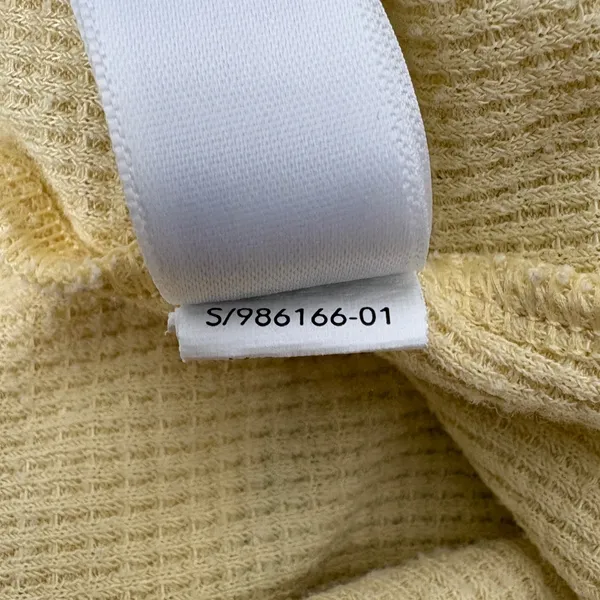 Athleta Wind Down Sleep Cami Waffle Knit Loungewear Butter Yellow Size Large‎ - Image 5