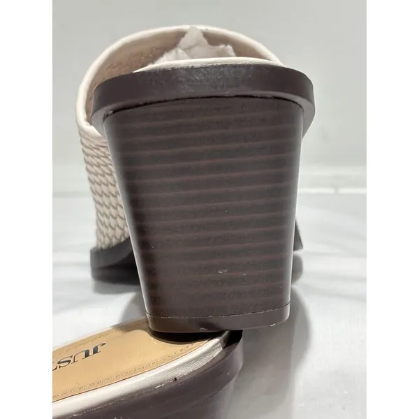 NEW JustFab Woven Heeled Mules SIze 7 - Image 6