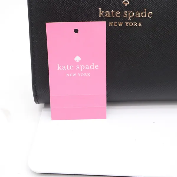 Kate Spade Staci Black Saffiano Leather Medium Bifold Wallet New - Image 2