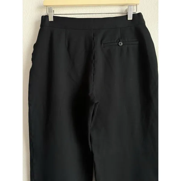 SPANX The Perfect Pant Wide Leg Black Ponte Knit Pull On Pants Size L Minimalist - Image 7