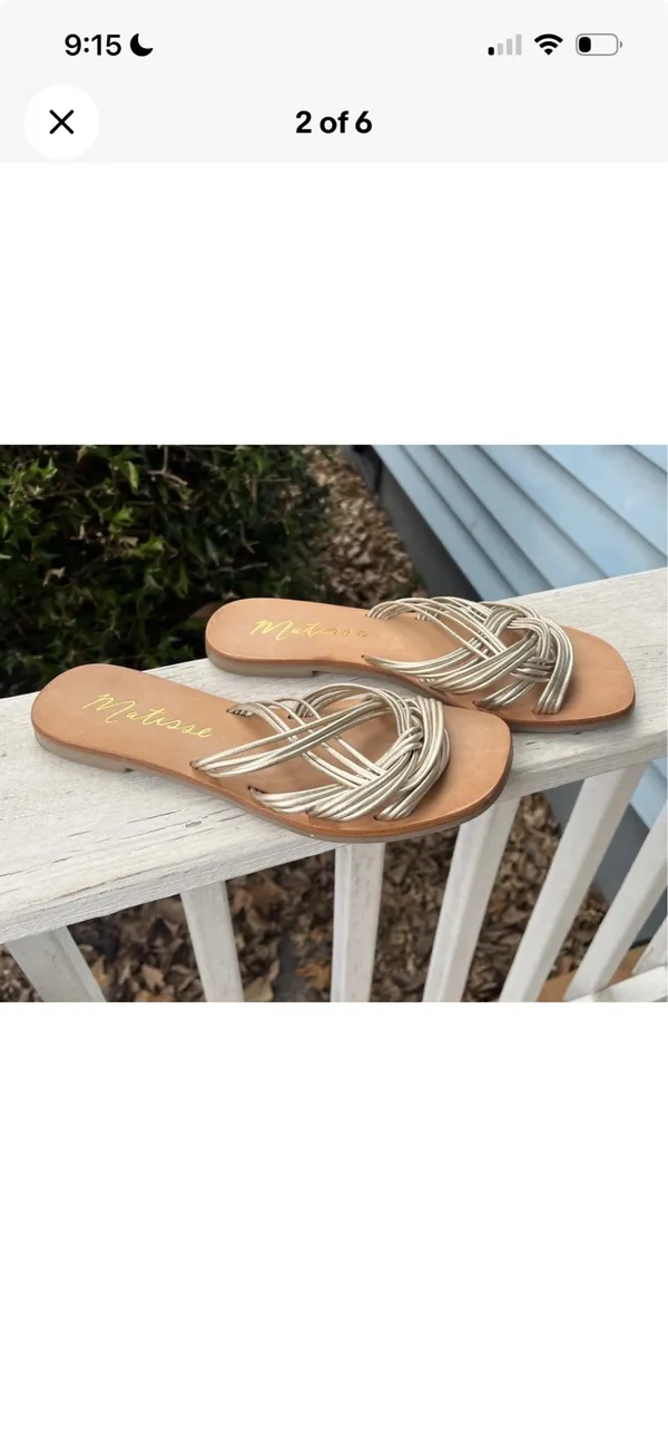 Matisse Tate Gold Sandals size 7M - Image 2