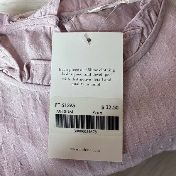 Bohme Ruffle Short Sleeve Top in Rose Size Small - Image 14