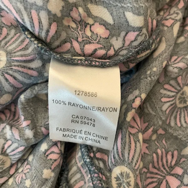 Joie Floral V-Neck Maxi Dress in Purple and Teal Size XL - Image 9