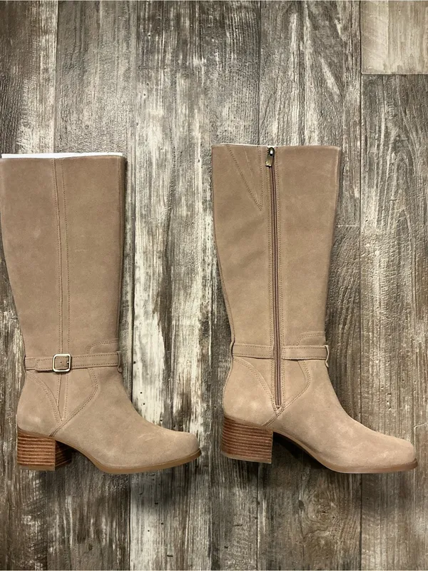 Koolaburra Knee High Suede Boots in Taupe Size 9 - Image 8
