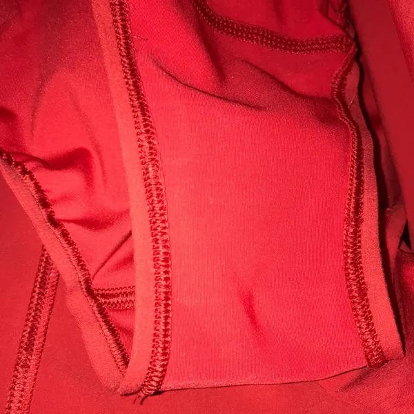 Lululemon Women’s Track That Mid Rise Coral Red Lined Athletic Workout Shorts - Image 3