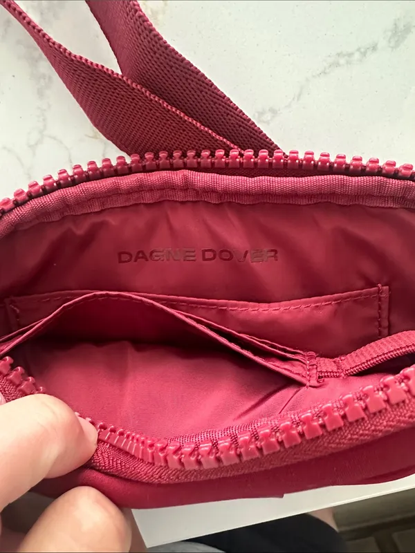 Dagne Dover x Sephora Neoprene Crossbody Bag – Burgundy / Deep Red‎ NWOT - Image 4