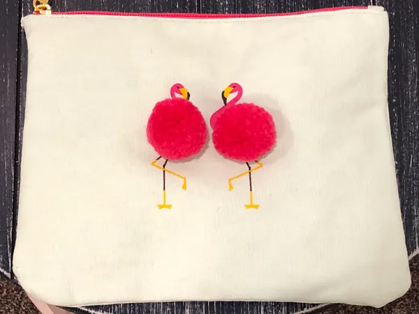 Flamingo Retro  Make Up Bag - Image 3