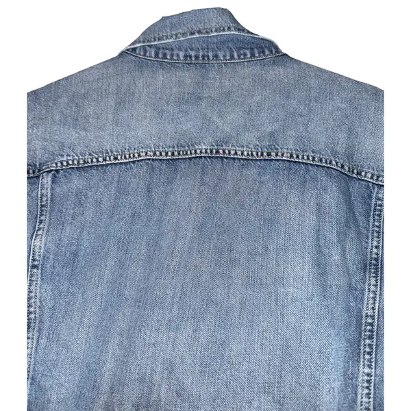 Able The Merly Jean Jacket Women's 2X‎ Medium Wash Distressed Luxury Utility - Image 7