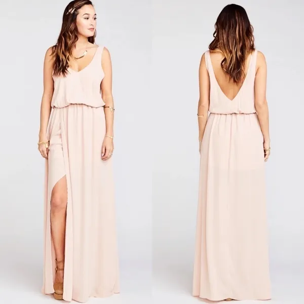 Show Me‎ Your Mumu Kendall Maxi Dress in Dusty Blush Crisp Pink Size Medium - Image 2