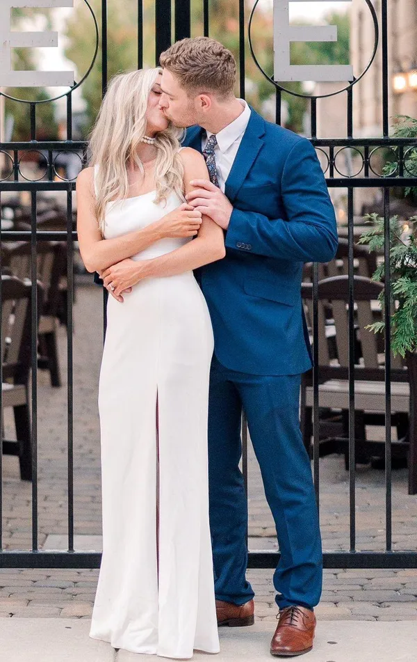 Bhldn Blake Square-Neck Stretch Crepe Maxi Dress - Image 3