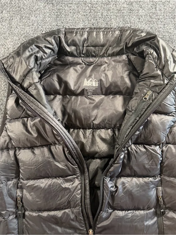 REI Co-op Down Vest Women's XS Black Pertex Quantum Packable Puffer - Image 8