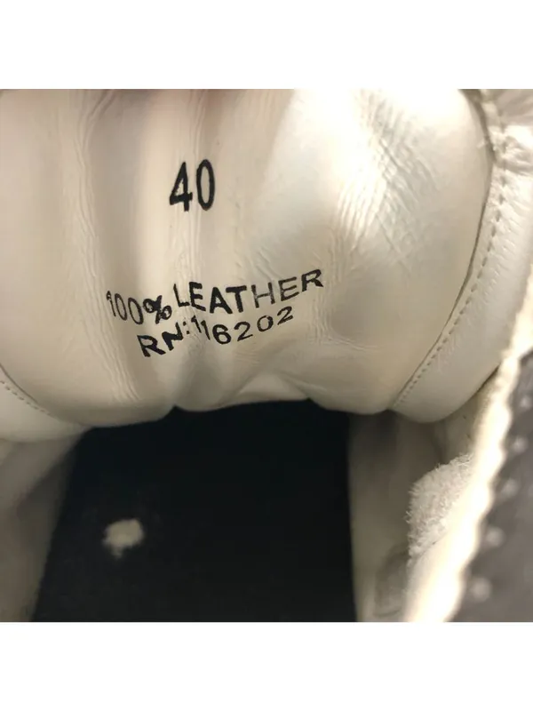 Zadig & Voltaire ZV1747 Flash High-Top Sneakers White Leather Lightning Bolt 40 - Image 8