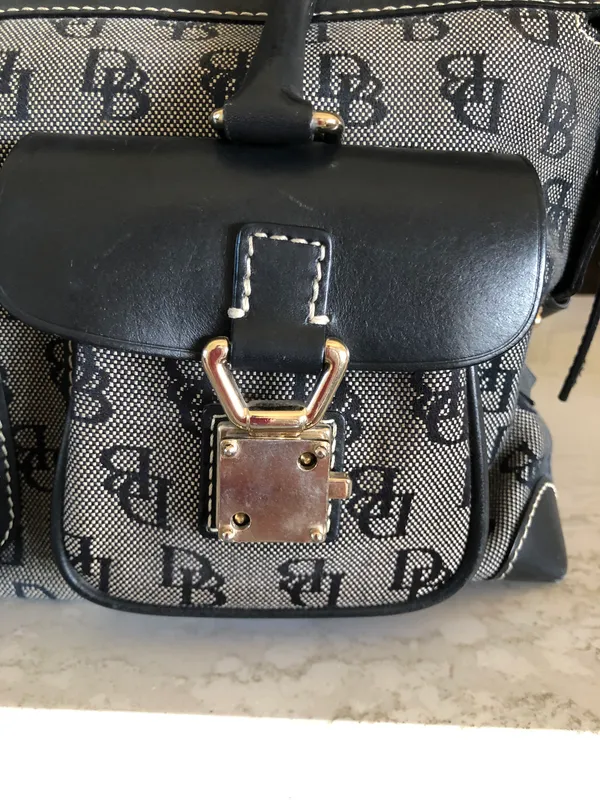 Dooney & Bourke Black Satchel Purse - Image 6