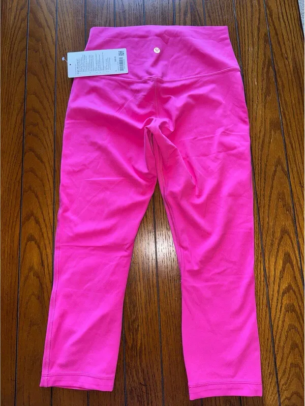 Lululemon Align High Rise 21” Sonic Pink, Double Lined Size 8 NWT - Image 2