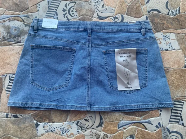 Mini Skirt Blue Size L - Image 2